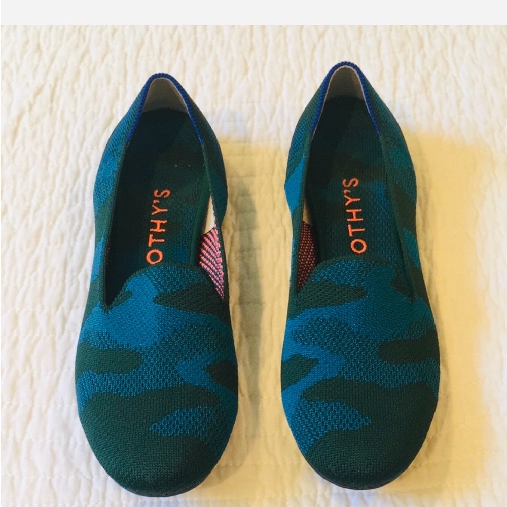 Rothy's Green and Blue Flats
